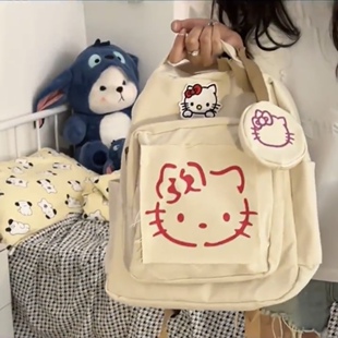 hellokitty书包初中女生高中生凯蒂猫双肩包高颜值大容量2024爆款