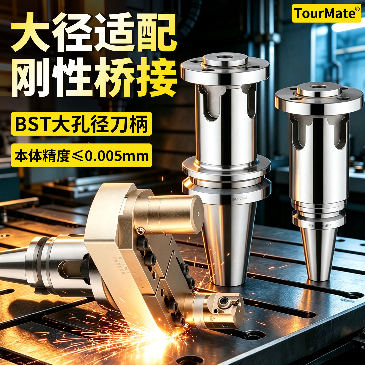 数控刀具BST大孔径刀柄图片