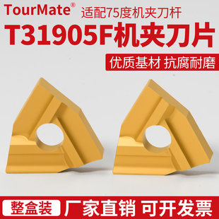 桃形普通机夹车刀头 T31605F T31905F黄色涂层合金刀片开粗神器