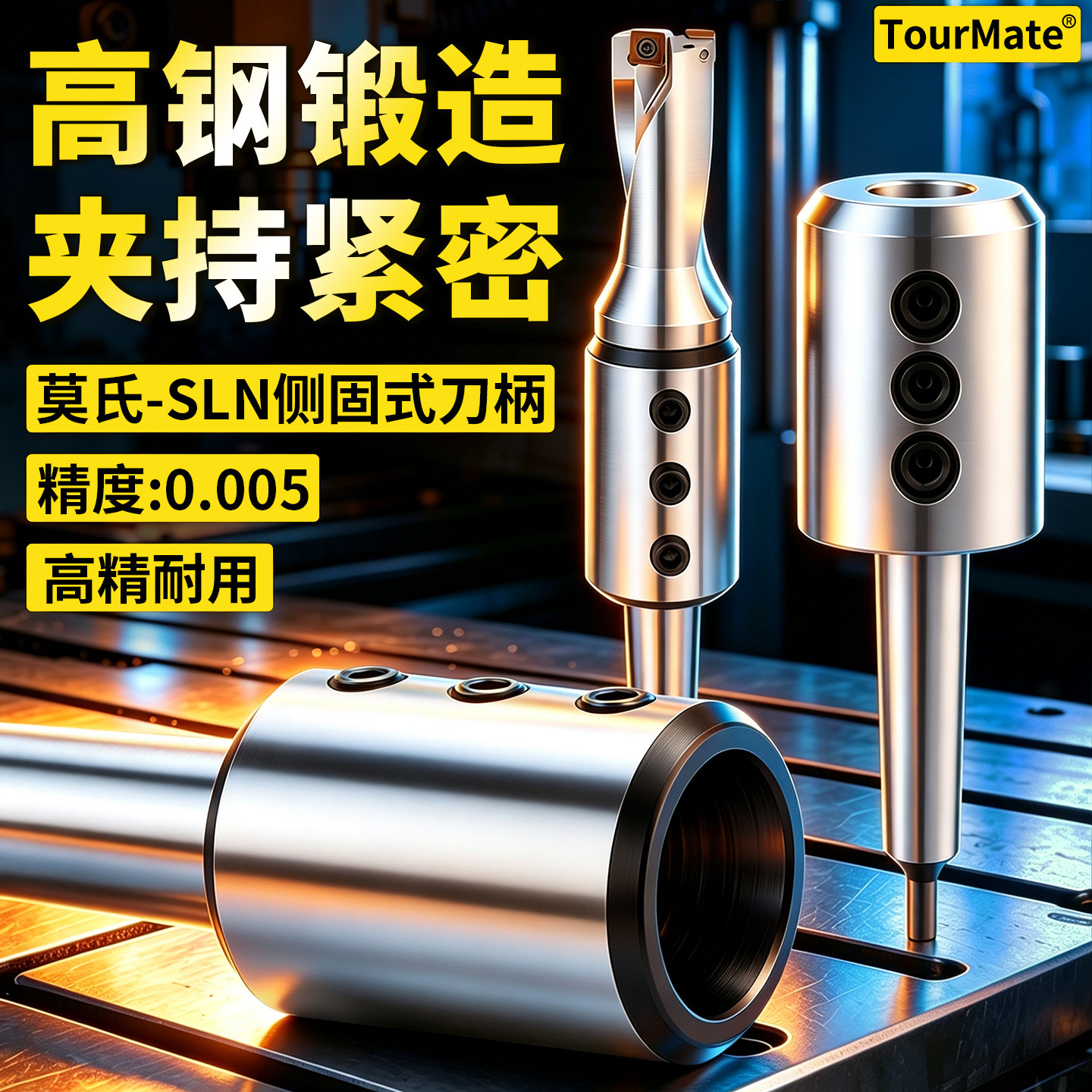 u钻30/50莫氏sln侧固式刀柄图片