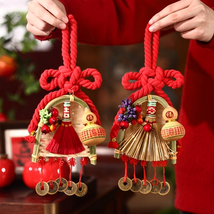 2026年马年新年挂饰门挂氛围场景布置万字结入户门把手挂件装饰