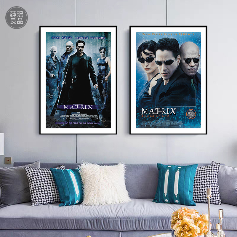黑客帝国The Matrix科幻电影海报装饰画客厅玄关卧室酒店宿舍挂画