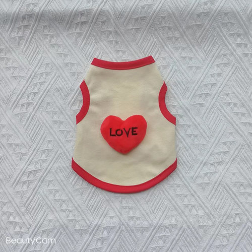 0到3个月幼犬幼猫衣服卡通棉背心