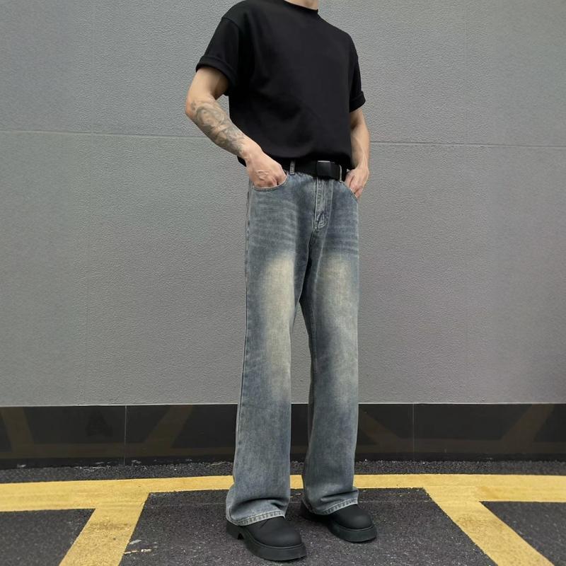 复古微喇cleanfit牛仔裤