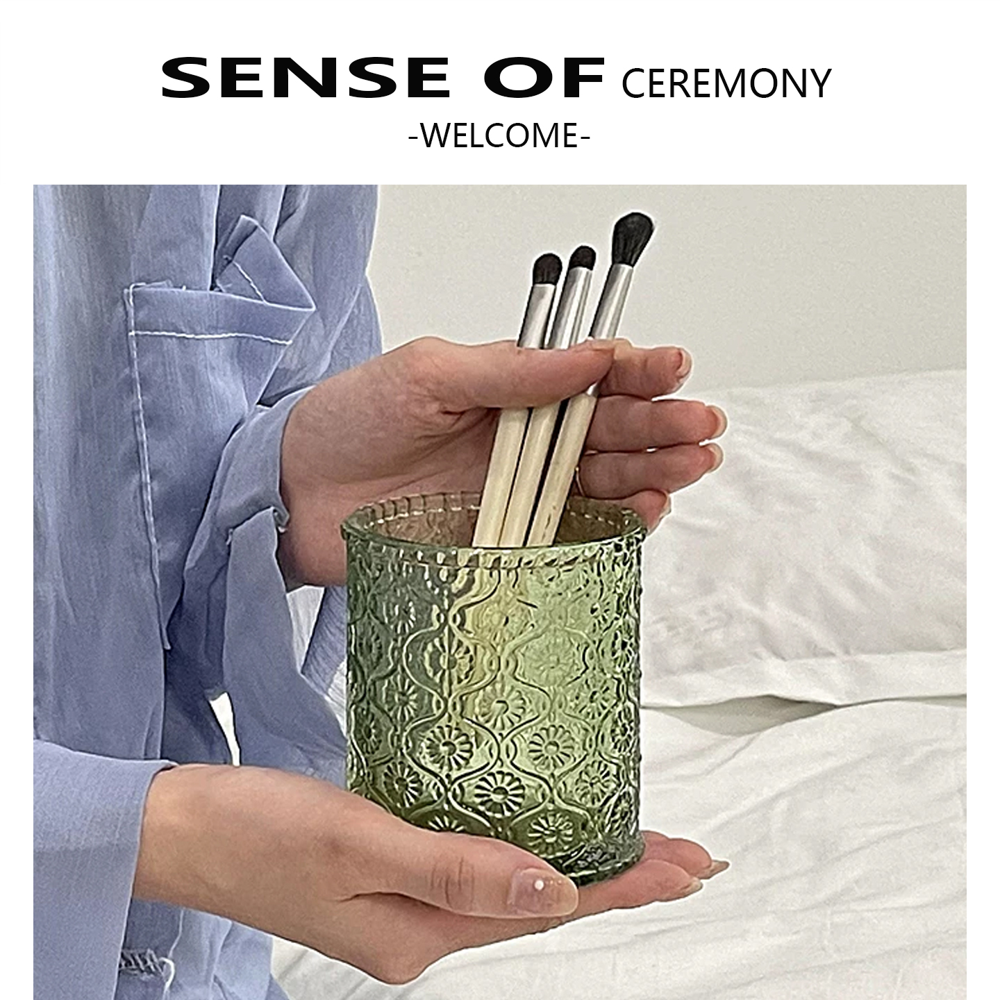 化妆刷收纳盒玻璃高档轻奢杂物储物盒桌面遥控器笔筒文具收纳ins