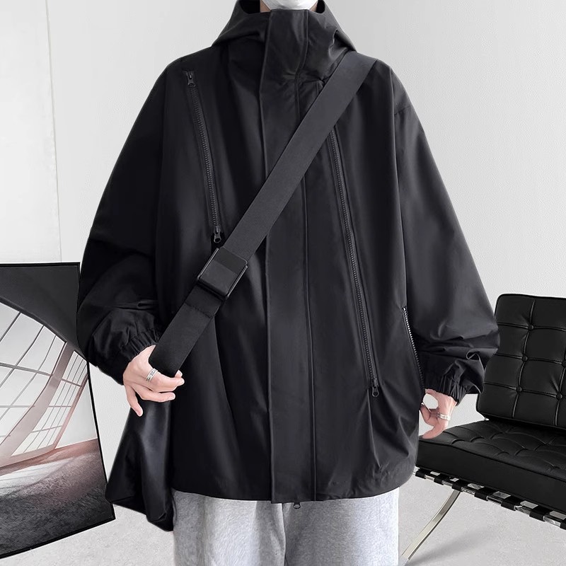 夹克美式秋冬季男生帅气衣服