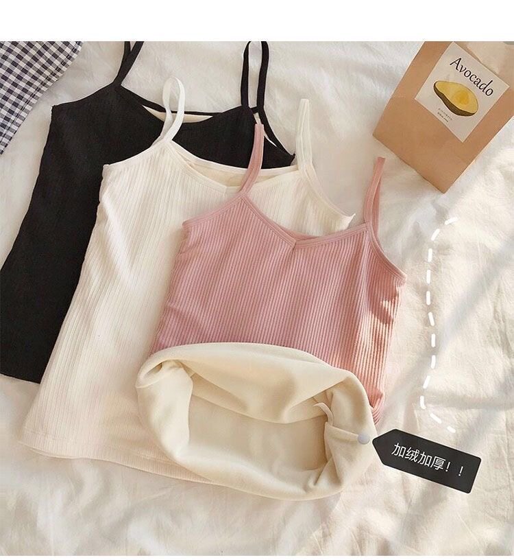 保暖背心女内穿打底内衣加绒加厚防寒学生韩版秋冬小吊带外穿上衣,女士内衣/男士内衣/家居服,保暖背心,淘宝优惠券,粉丝福利购,淘宝优惠卷