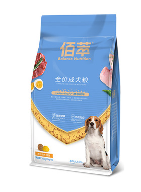现货佰萃蛋黄犬粮中大型犬通用成犬粮20kg金毛麦富迪同源