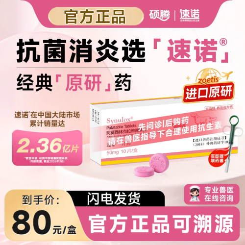 速诺猫呼吸道抗菌消炎片