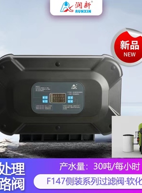 全自动30T软化阀F147A1(63530)_过滤阀(53530)时间型流量型多路阀