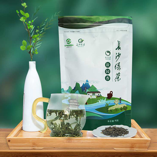 绿茶 湖南怡清源故园香90g袋装家庭办公茶长沙绿茶早春茶谷雨嫩芽