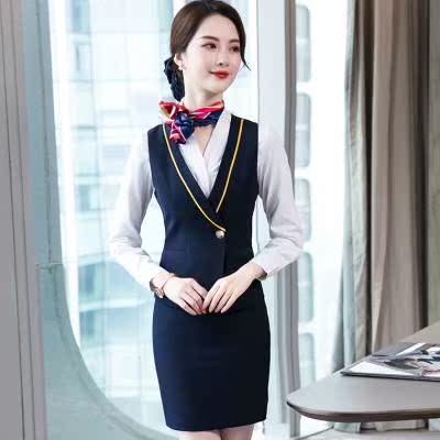 南航空姐工作制服职业套装女时尚气质高铁路学生乘务员酒店美容师