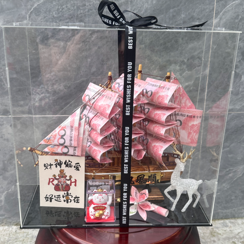 招财猫一帆风顺好寓意～惊喜实用的礼物