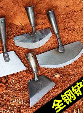 铲草神器家用推草铲子农用小锄头不锈钢除草工具专用除草刀拔草器