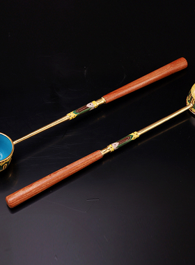 纯铜浴佛勺子景泰蓝浴佛用品