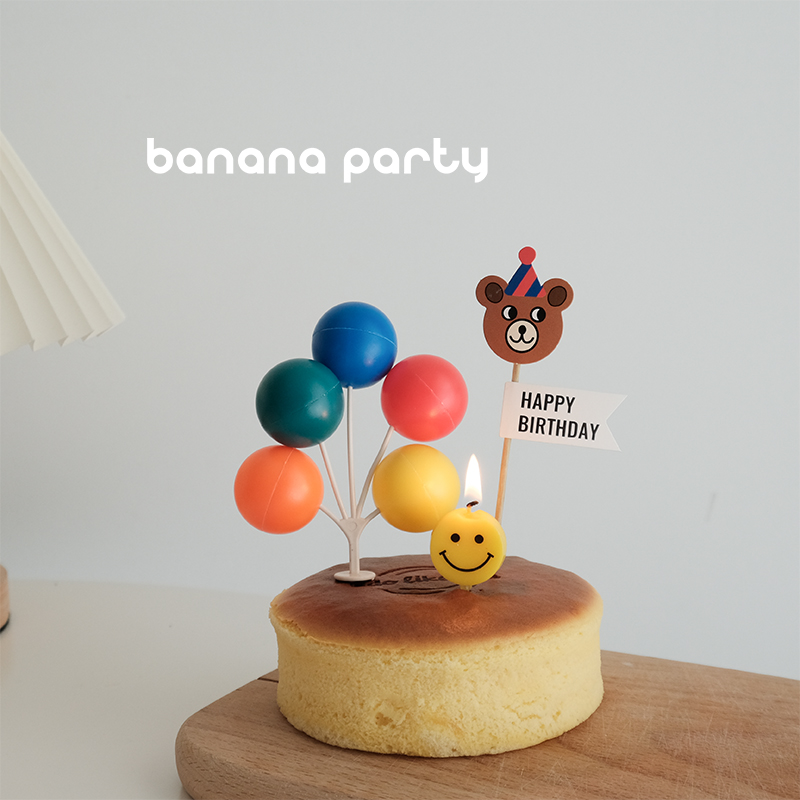 气球造型生日蛋糕装扮