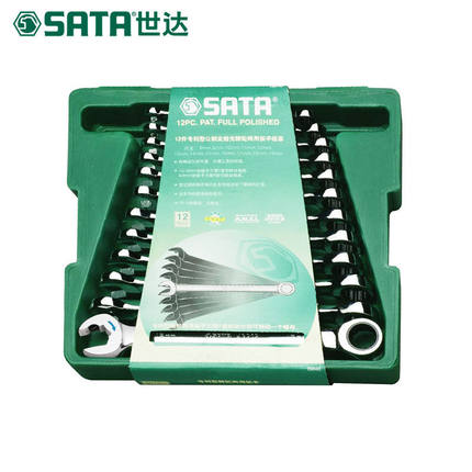 （）12件全抛光两用快扳组套 09040