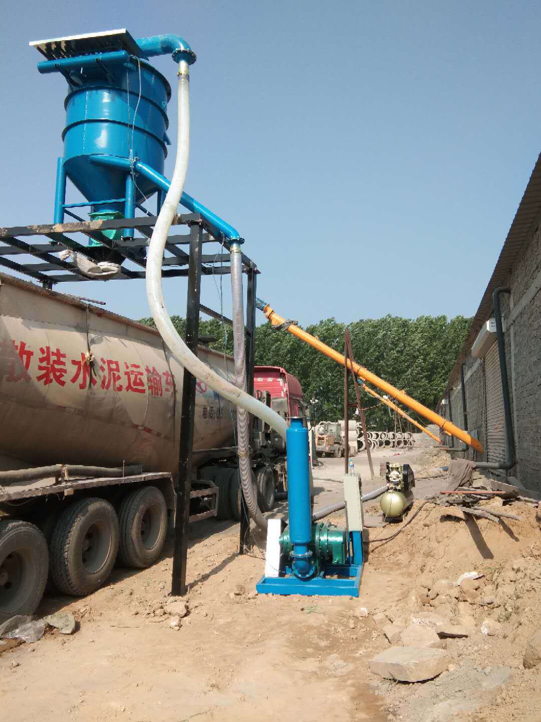 粉煤灰负压抽吸机 粉料装车气力输送机 粉煤灰气力吸灰机