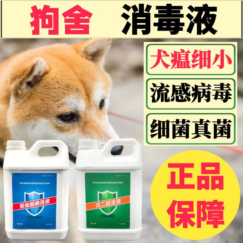 狗舍消毒液养狗场消毒杀菌犬舍细小病毒灭杀防控聚维酮碘稀戊二醛