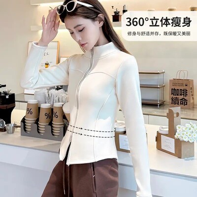 加绒加厚短外套女秋冬2025新款羊