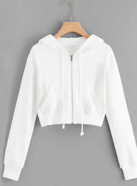 女 Crop top Hoodie Hoodies For Women Pullover Cropped Cute