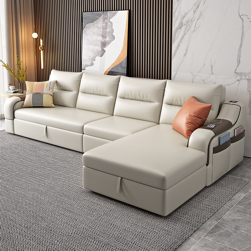 2022新款科技布小户型客厅沙发床多功能伸缩可折叠抽拉两用沙发床