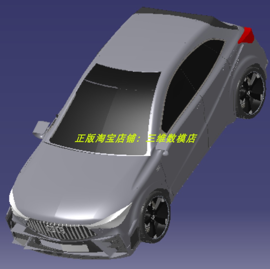 3m米tbo t2小汽车SVU轿车曲面 3D 三维模型 几何数模车轮胎制动盘