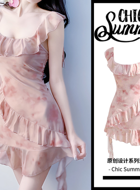 ChicSummer2025新款泳衣女连体裙式显瘦性感海边度假泡温泉泳装女