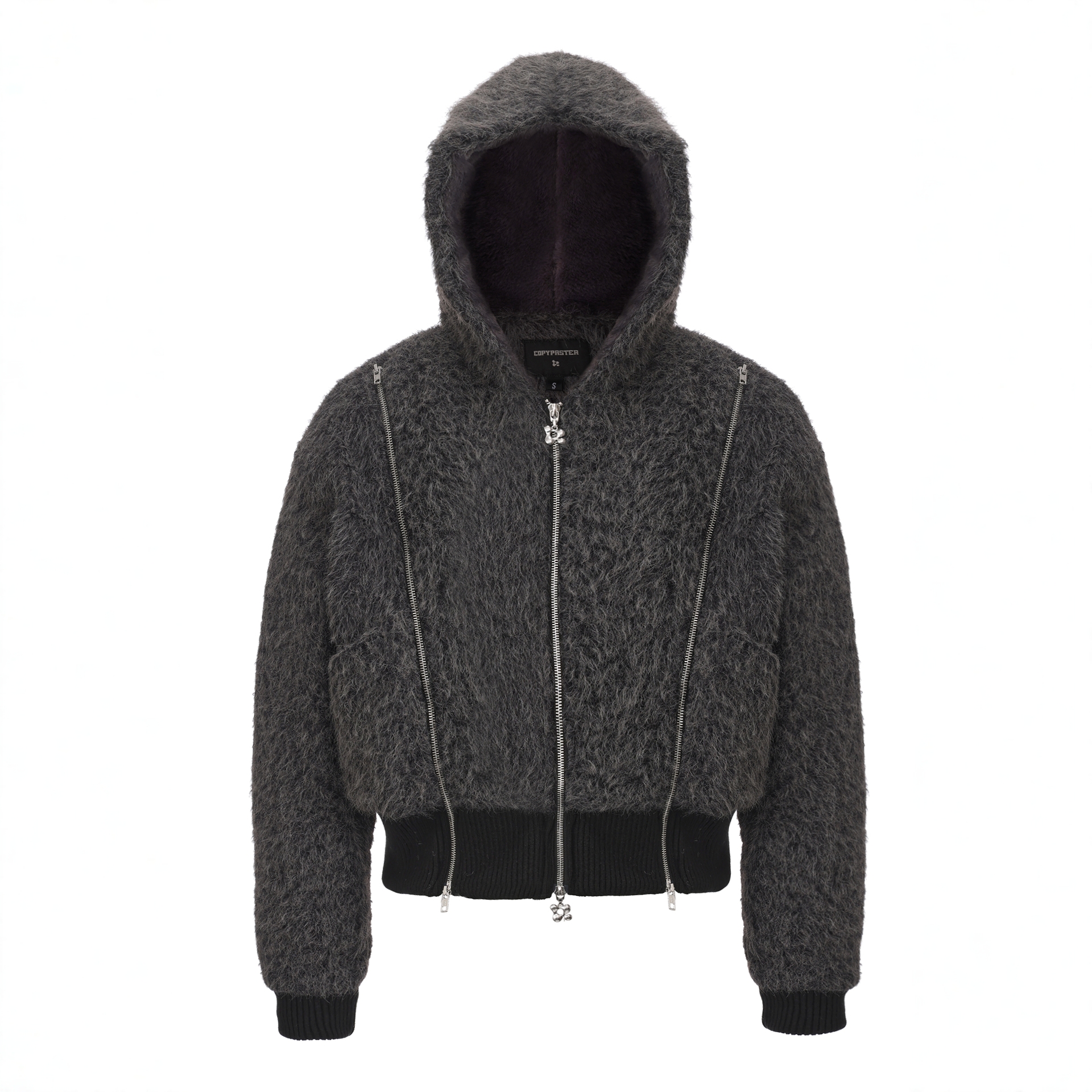 CPR抄集 三拉链差异化结构 软糯毛呢仿兔绒保暖短宽加绒秋冬外套