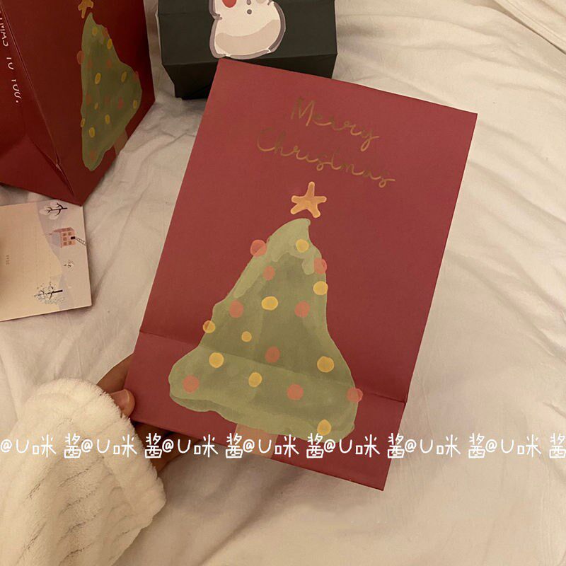 christmas gift bag ins snowman the kraft paper bags of