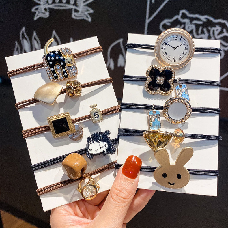 新款头饰10件套组合发绳高弹力橡皮筋发圈宫廷风发饰文艺复古头绳,饰品/流行首饰/时尚饰品新,发饰,淘宝优惠券,粉丝福利购,淘宝优惠卷