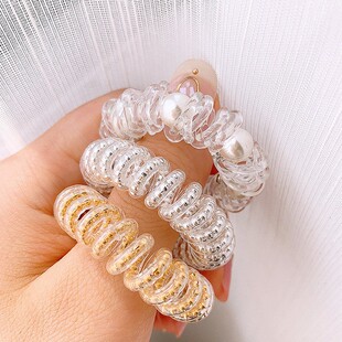 无痕不伤发电话线发圈韩版 可爱女绑发扎头发橡皮筋丸子头饰头绳女