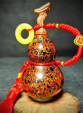 大漆鎏金工艺天然养剑葫芦枣木剑