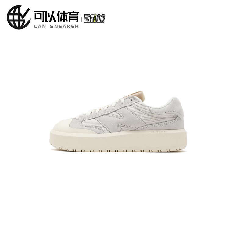 New Balance NB 302米白灰夏季休闲厚底运动滑板鞋男女子 CT302BB