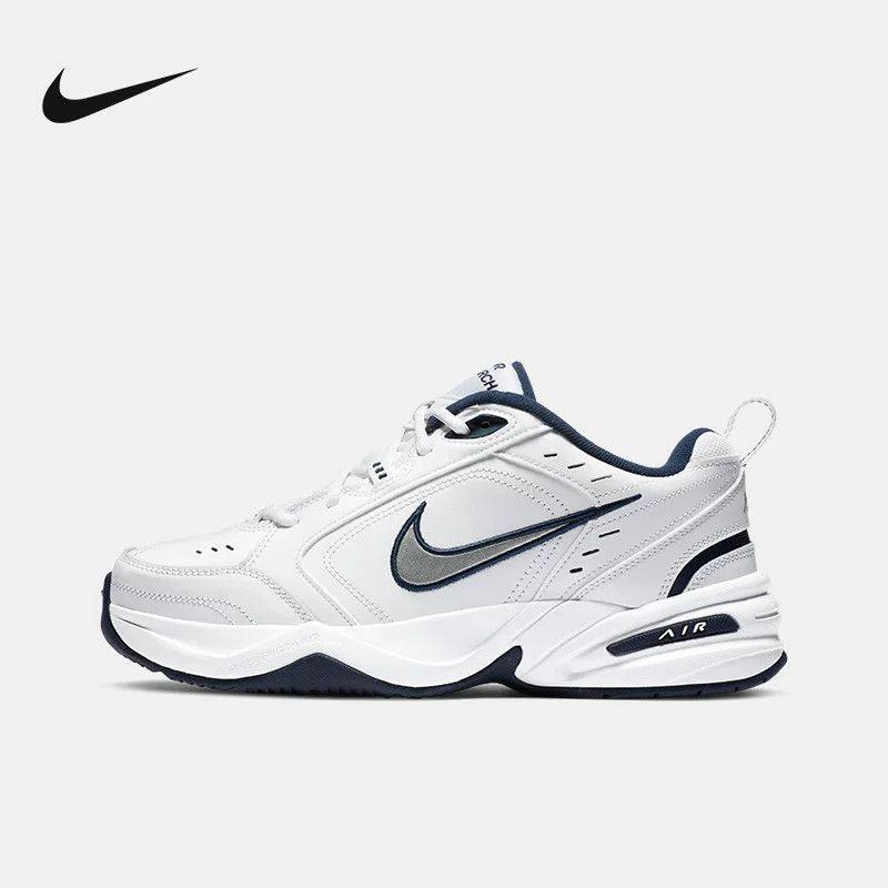 NIKE/耐克Air Monarch 4黑白复古老爹鞋运动跑步鞋415445  L45仓