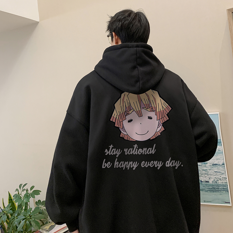 2025秋@港风潮流卡通印花宽松学生外套上衣休闲卫衣男LM1403-P48，女装短外套，电商B295
