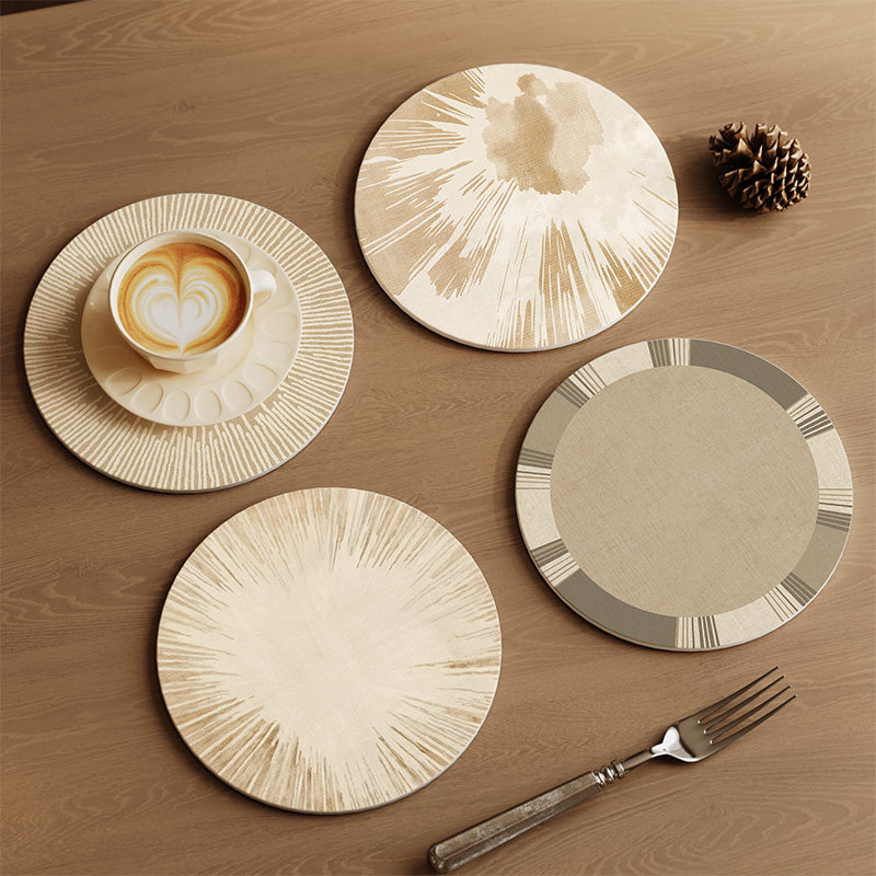 侘寂风陶瓷锅垫防烫防滑耐高温锅碗餐盘杯子饭桌餐垫隔热桌垫新款,餐饮具,餐垫,淘宝优惠券,粉丝福利购,淘宝优惠卷