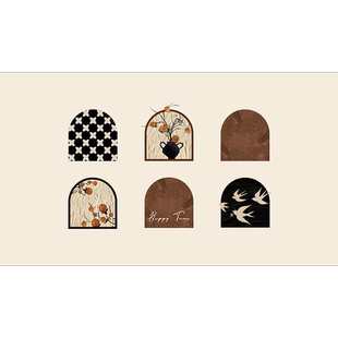 中古风餐桌垫防油防水桌布PVC皮革免洗桌面保护垫子茶几桌垫防烫