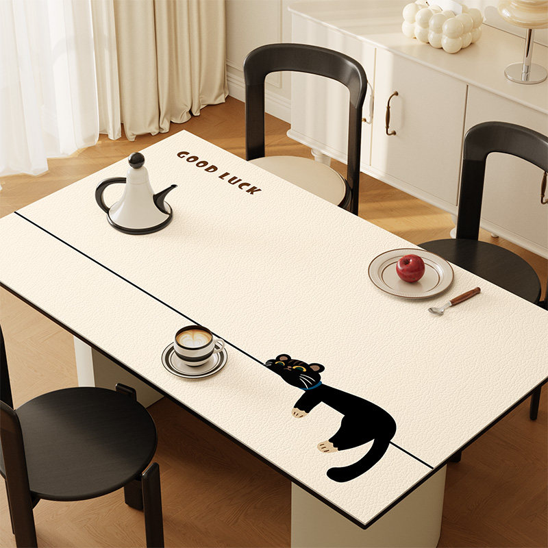 卡通餐桌垫2025新款防水防油皮革桌布防烫耐高温茶几免洗桌垫,居家布艺,桌布,淘宝优惠券,粉丝福利购,淘宝优惠卷