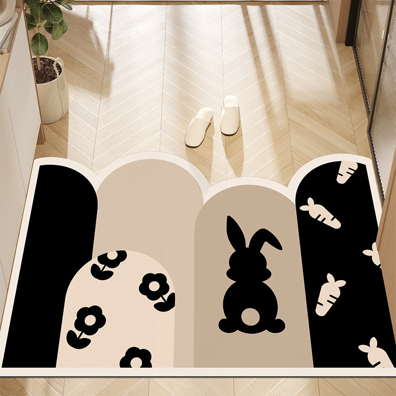 北欧入户门地垫pvc防滑垫家用可裁剪入户玄关地毯进门门口脚垫子,居家布艺,家用脚垫,淘宝优惠券,粉丝福利购,淘宝优惠卷