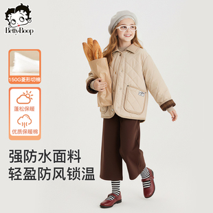 贝蒂女童秋冬轻薄防水保暖棉服外套2025年冬季加厚中大童洋气上衣