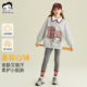 贝蒂女童春秋时尚 儿童中大童两件套 2026年春季 运动卫衣裤 子套装
