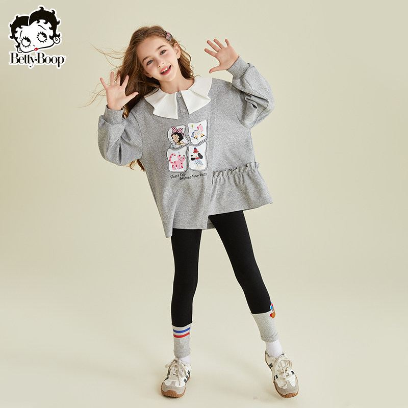 贝蒂女童春季卡通卫衣打底裤套装2026年春款儿童中大童两件套,童装/婴儿装/亲子装,套装,淘宝优惠券,粉丝福利购,淘宝优惠卷