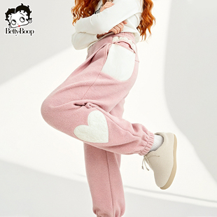 贝蒂女童秋冬加绒休闲裤子2026年冬季大童儿童时尚百搭洋气长裤