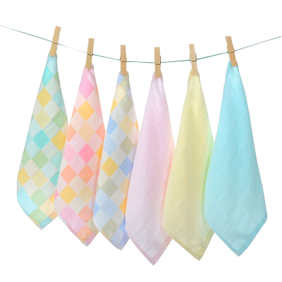 纯棉方巾口水巾洗脸手帕毛巾