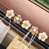 车载挂钩车用前排副驾驶花朵小粘钩车内装 饰用品大全粘贴网红个性