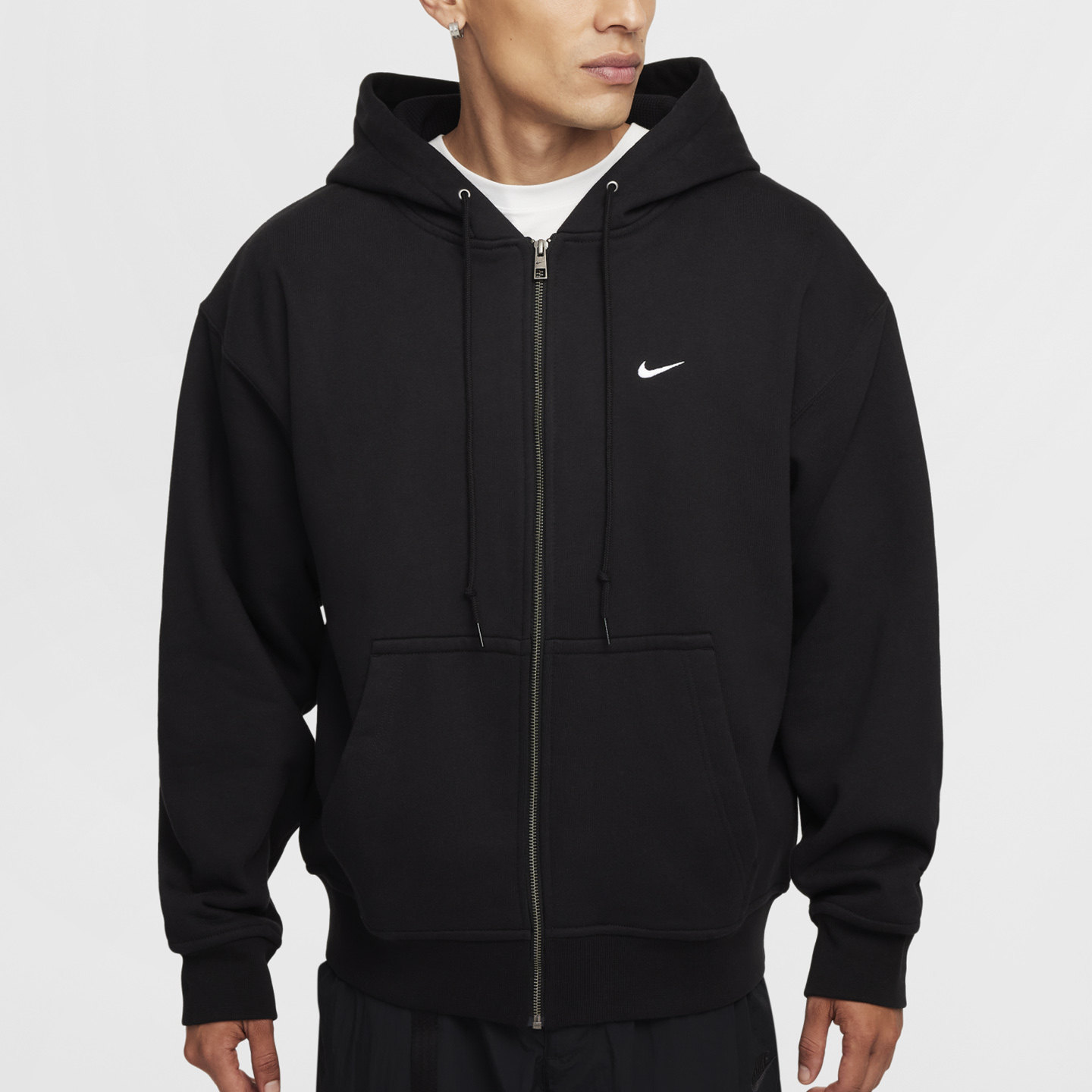 Nike 男款春秋连帽跑步训练运动开衫卫衣休闲透气外套FZ1165-010