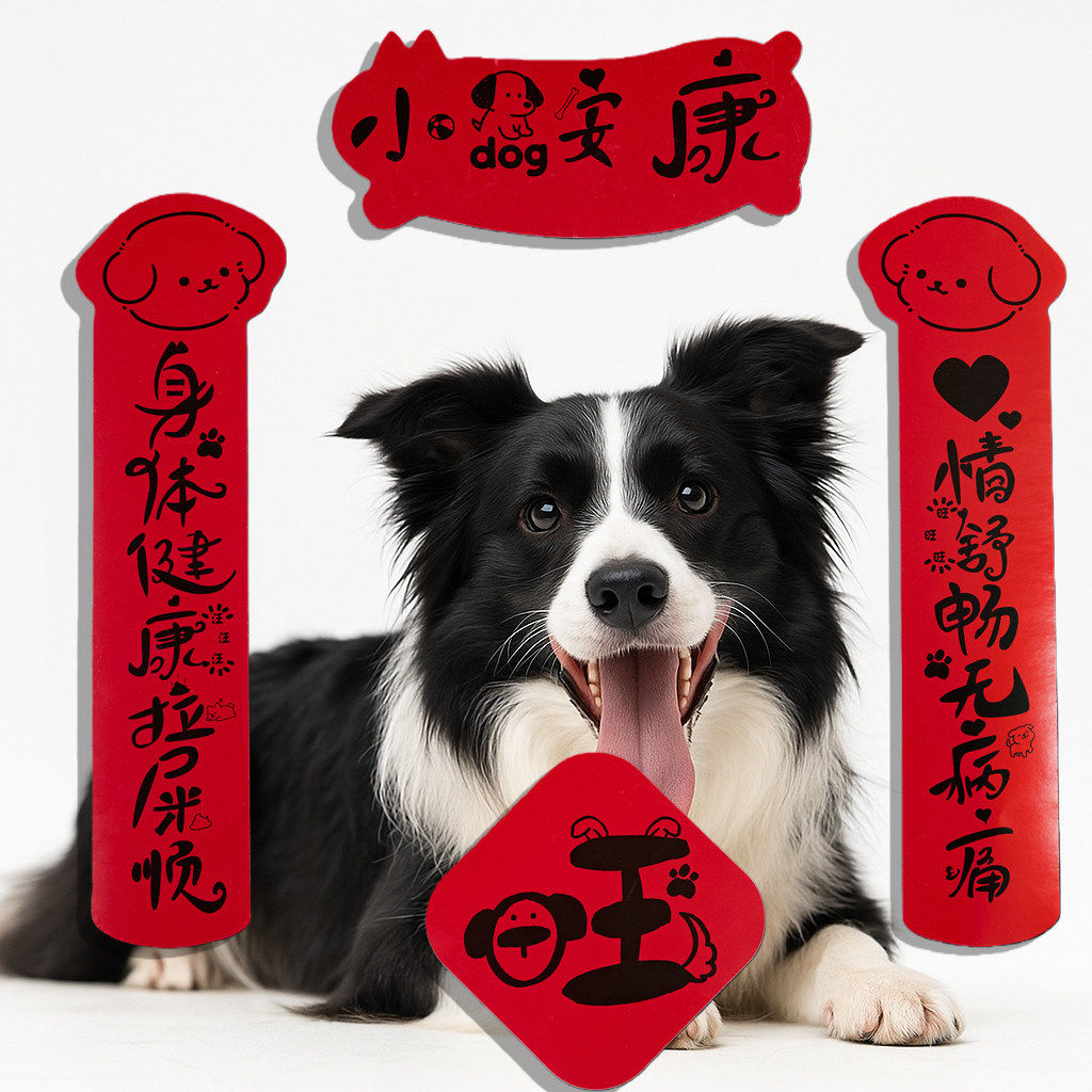 创意宠物小狗窝小对联小猫春联可爱迷你厕所砂盆新年2026小狗安康,节庆用品/礼品,对联,淘宝优惠券,粉丝福利购,淘宝优惠卷