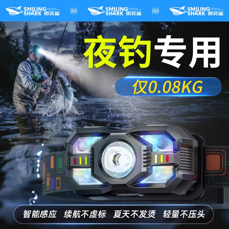 头灯强光充电式超亮小型头戴式