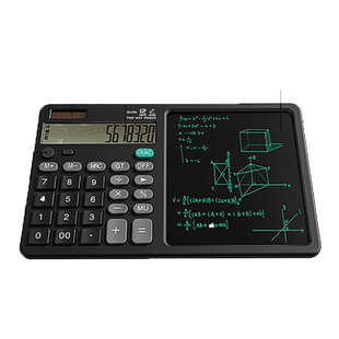 计算器带液晶写字板学习记数高级智能计算机多功能双电源大中小学生草稿记账手写板计算器
